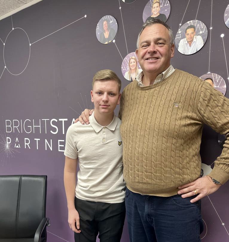BrightstarCPD's tweet photo. Wonderful to see our BTEC Business Student, Mitchell, meeting the ‘Big Boss’ today. We are all committed to supporting Young Learners in the business and I feel proud of our outstanding commitment to young people via our Young Learners and Young Brightstars programmes. https://t.co/Yaz29FClBp