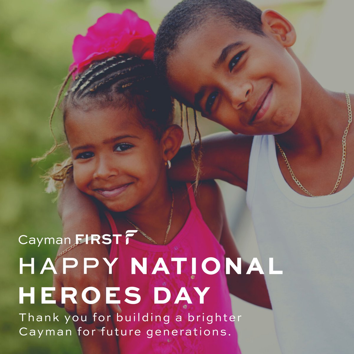 CaymanFirst's tweet image. Today, on National Heroes Day,
We honour the heroes who helped transform the Cayman Islands.
We celebrate the nation builders whose hands are shaping our society.
We pray for the next generation who will inherit our peaceful, prosperous home.