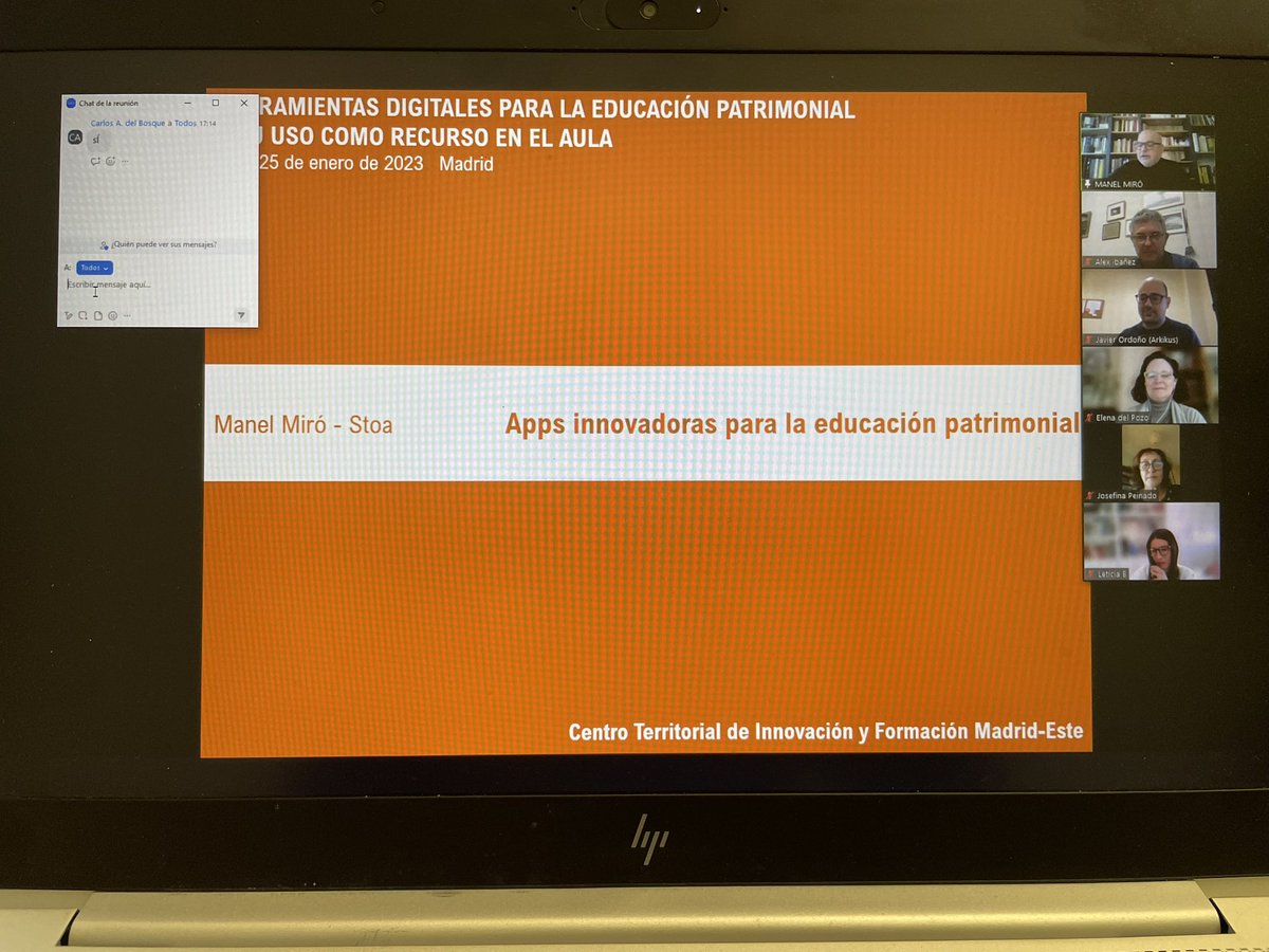 AIEtxeberria's tweet photo. Hoy con @ManelMiro en el curso 'Herramientas digitales para la educación patrimonial en el aula' #CTIFEste @Leticiaberzal #IF_CMadrid https://t.co/LOkt3xonRO