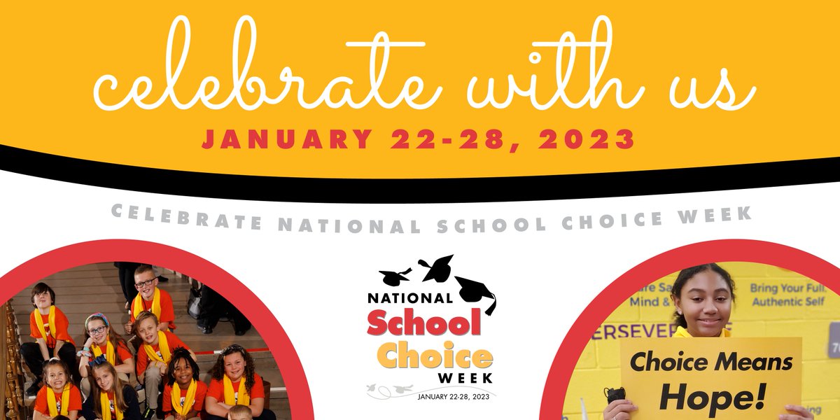 National School Choice Week 2023 is here! This week we celebrate the programs that have given students and their families more options. A student's schooling experience can be impacted for the better if they are able to choose which learning model works the best for them. #NCSW23