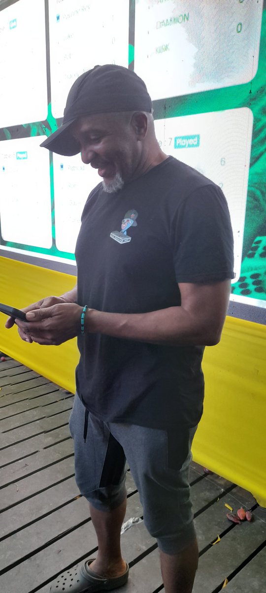 CaroleBeckford's tweet photo. Thanks to @_Johnnylive @Iamchrismartin @exmixah @Orville_Higgins for passing through the #DominoMasters pilot at @KINGSTONJERK https://t.co/bzBgIJeKQL
