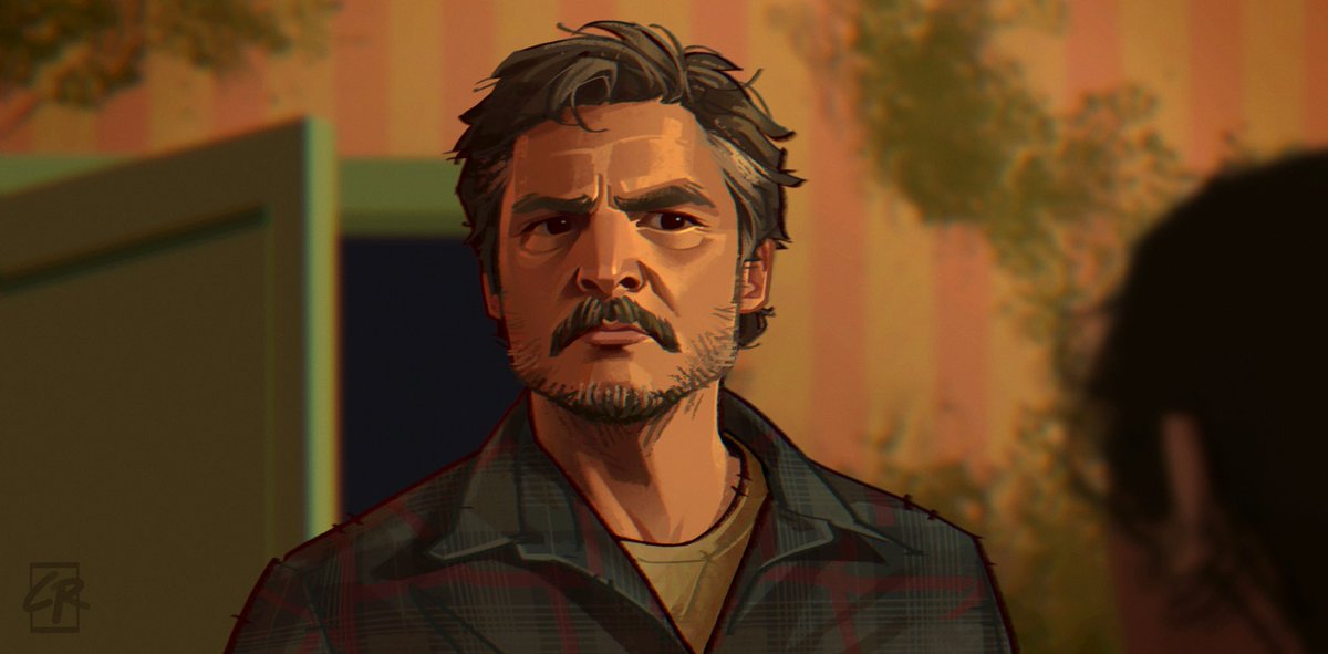 calrart's tweet image. Angry Joel, I really tried to push the likeness on this one #TheLastOfUsHBO #Procreate