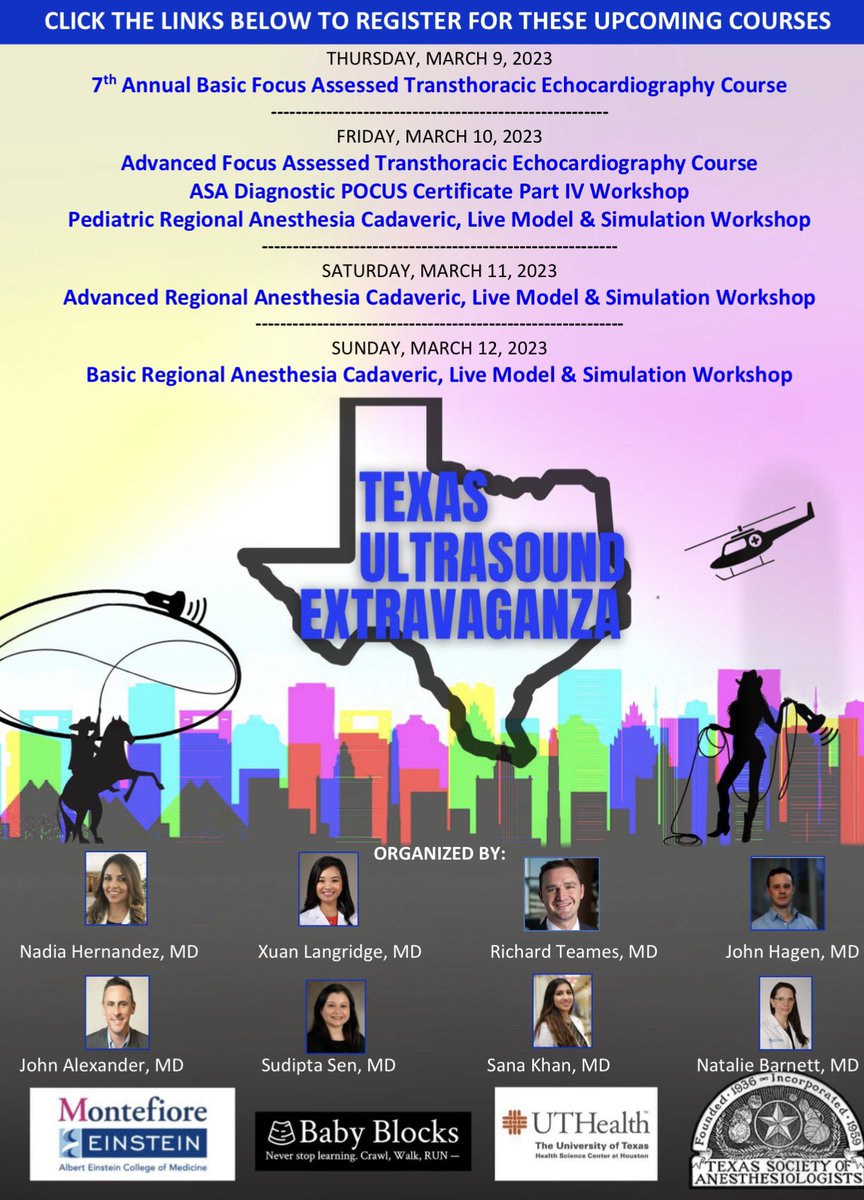 Melody Anderson (Herman), MD (@anesthesiadocmd) on Twitter photo Not too much longer! And thereโs a rodeo on Friday ๐ค ๐๐๐๐ซ๐ซ <a href="/Nadia_Hdz_MD/">Nadia Hernandez, MD, FASA</a> <a href="/JohnHagenMD/">John Hagen</a> <a href="/EMARIANOMD/">Ed Mariano, MD, MAS, FASA, FASRA ๐บ๐ธ๐ต๐ญ</a> <a href="/shaskinsMD/">Stephen Haskins</a> <a href="/EngySaid_MD/">Engy Tadros Said</a> <a href="/HoltzMaggie/">Maggie Holtz, MD</a> <a href="/fraga_rock/">Denise Fraga MD, MPA</a> <a href="/alifitmd/">@Alicia Lopez Warlick MD, FASA</a> <a href="/baby_blocks/">baby-blocks</a> <a href="/BlockIt_Hot_Pod/">Block It Like Itโs Hot Podcast</a>
asahq.org/meetings/calenโฆ Not too much longer! And thereโs a rodeo on Friday ๐ค ๐๐๐๐ซ๐ซ <a href="/Nadia_Hdz_MD/">Nadia Hernandez, MD, FASA</a> <a href="/JohnHagenMD/">John Hagen</a> <a href="/EMARIANOMD/">Ed Mariano, MD, MAS, FASA, FASRA ๐บ๐ธ๐ต๐ญ</a> <a href="/shaskinsMD/">Stephen Haskins</a> <a href="/EngySaid_MD/">Engy Tadros Said</a> <a href="/HoltzMaggie/">Maggie Holtz, MD</a> <a href="/fraga_rock/">Denise Fraga MD, MPA</a> <a href="/alifitmd/">@Alicia Lopez Warlick MD, FASA</a> <a href="/baby_blocks/">baby-blocks</a> <a href="/BlockIt_Hot_Pod/">Block It Like Itโs Hot Podcast</a>
asahq.org/meetings/calenโฆ