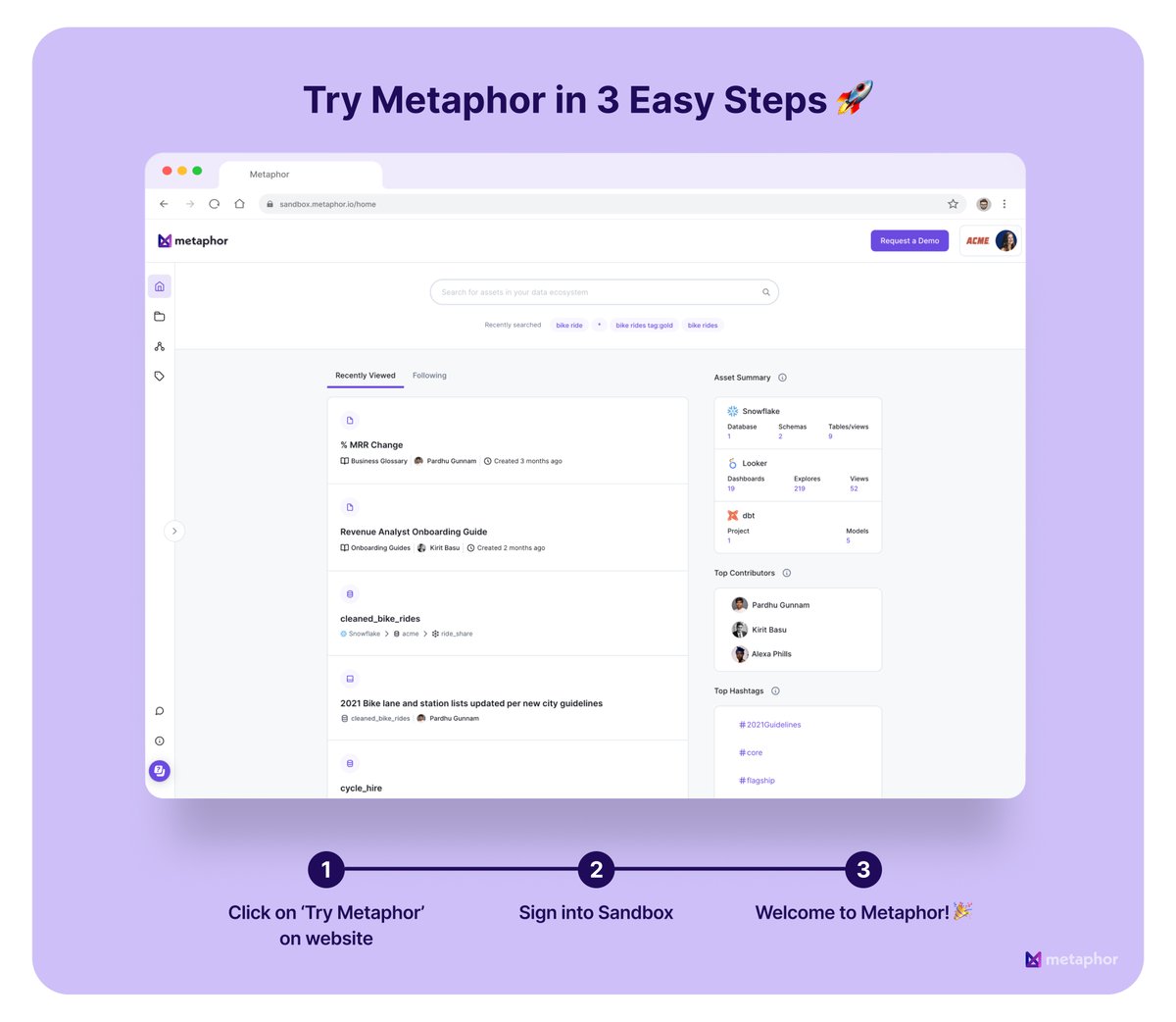 ⚡⚡⚡Try the future of actionable data⚡⚡⚡ with Metaphor on the Modern Data Stack today! metaphor.io/try #data #moderndatastack #datateam #dataproducts