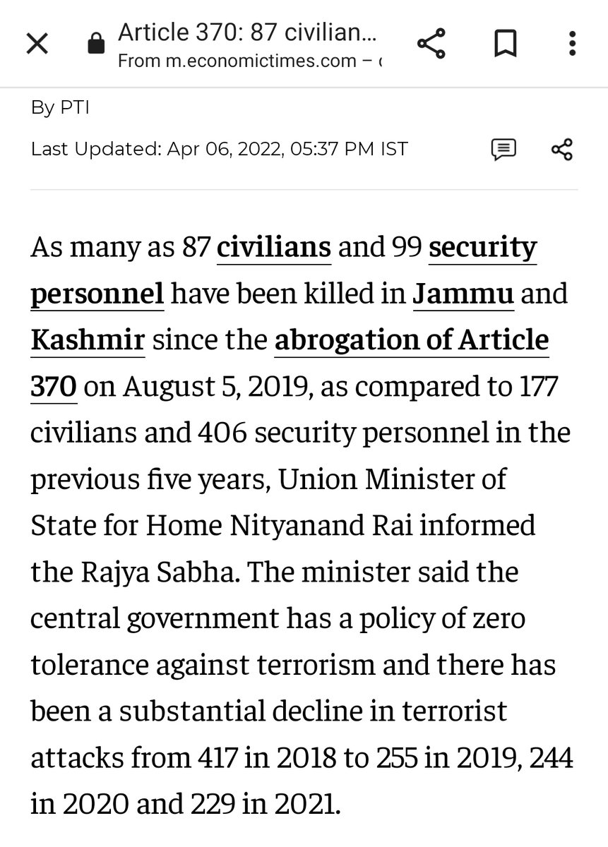 This data is for leaders like <a href="/digvijaya_28/">Digvijaya Singh</a>, <a href="/RahulGandhi/">Rahul Gandhi</a>, <a href="/Jairam_Ramesh/">Jairam Ramesh</a> of <a href="/IndianNationalC/">INC Official</a>, who gives irresponsible speeches on condition of Kashmir, post Article 370 withdrawal and try to divert the people of Country from truth. Low class politics is their only aim..