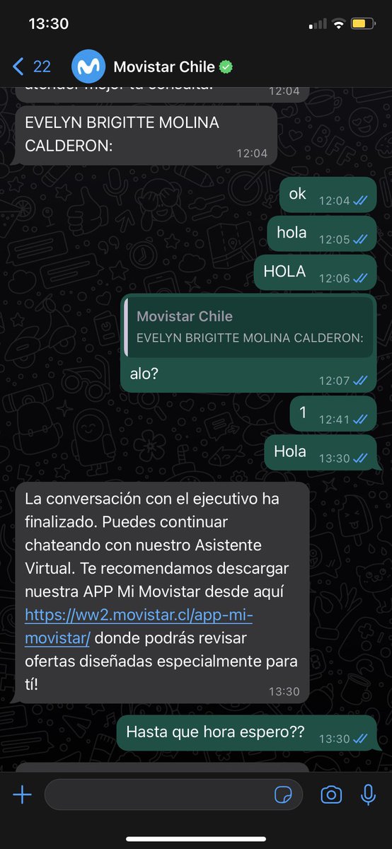 gatogreen83's tweet photo. Esto es una broma? @AyudaMovistarCL https://t.co/zNis5hRPN6