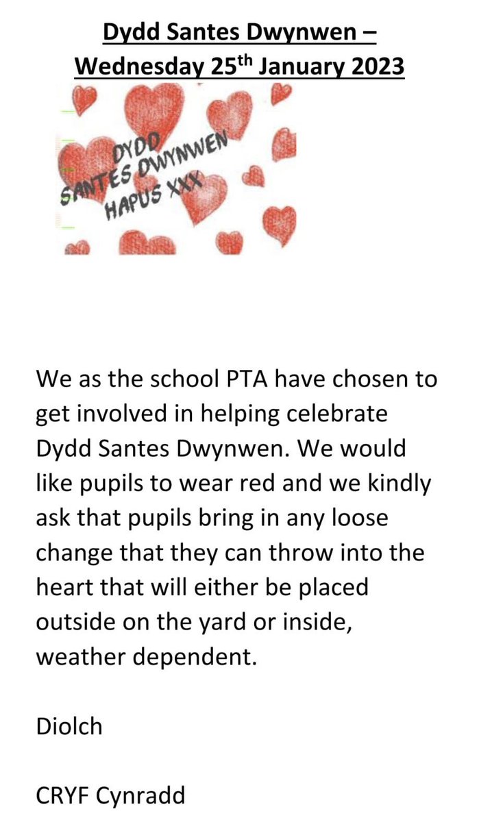📢 Dydd Mercher ❤️👇

📢 This Wednesday ❤️👇
