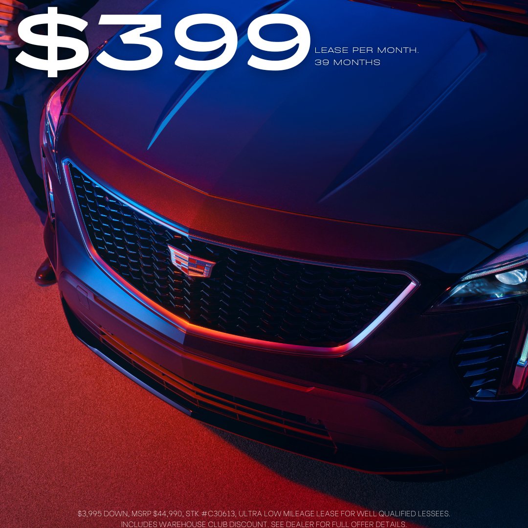 KingORourkeCad's tweet image. 😱 Cadillac XT4s are leasing as low as $399 a month!*
Interested in getting into a new car or SUV?
Stop by King O’Rourke! We have plenty of vehicles in stock and ready for immediate delivery 🚘

.
#cadillac #smithtown #lakegrove #stonybrook #portjefferson  #levittown  #westbury