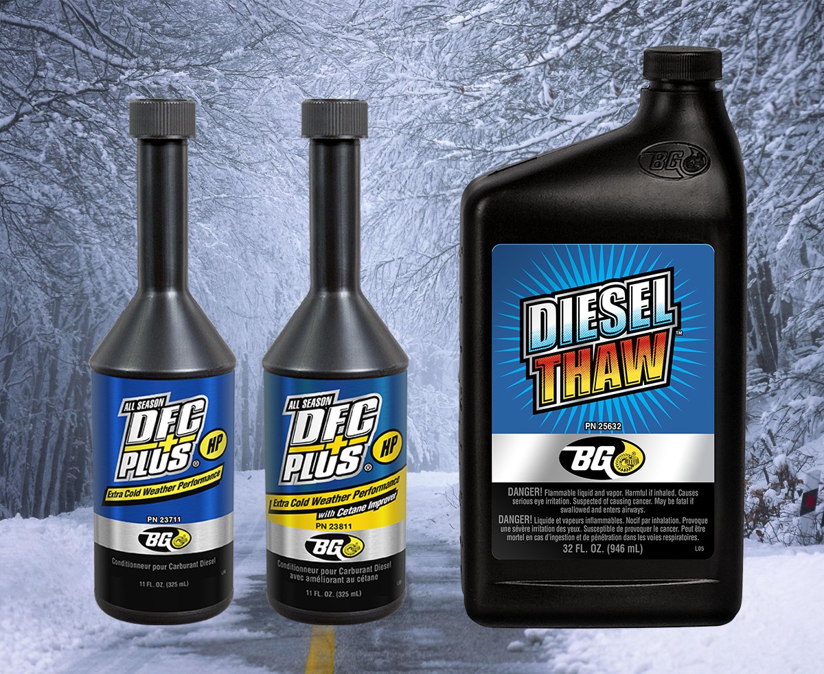 Address #Diesel Cold Weather Problems: Diesel fuel tends to thicken in cold temperatures, called gelling. Gelled fuels plug fuel filters &amp; restrict injectors
- BG DFC Plus® HP Extra Cold cleans injector deposits
- BG Diesel Thaw is emergency-use treatment
bgprod.co.uk/home/diesel-wi…