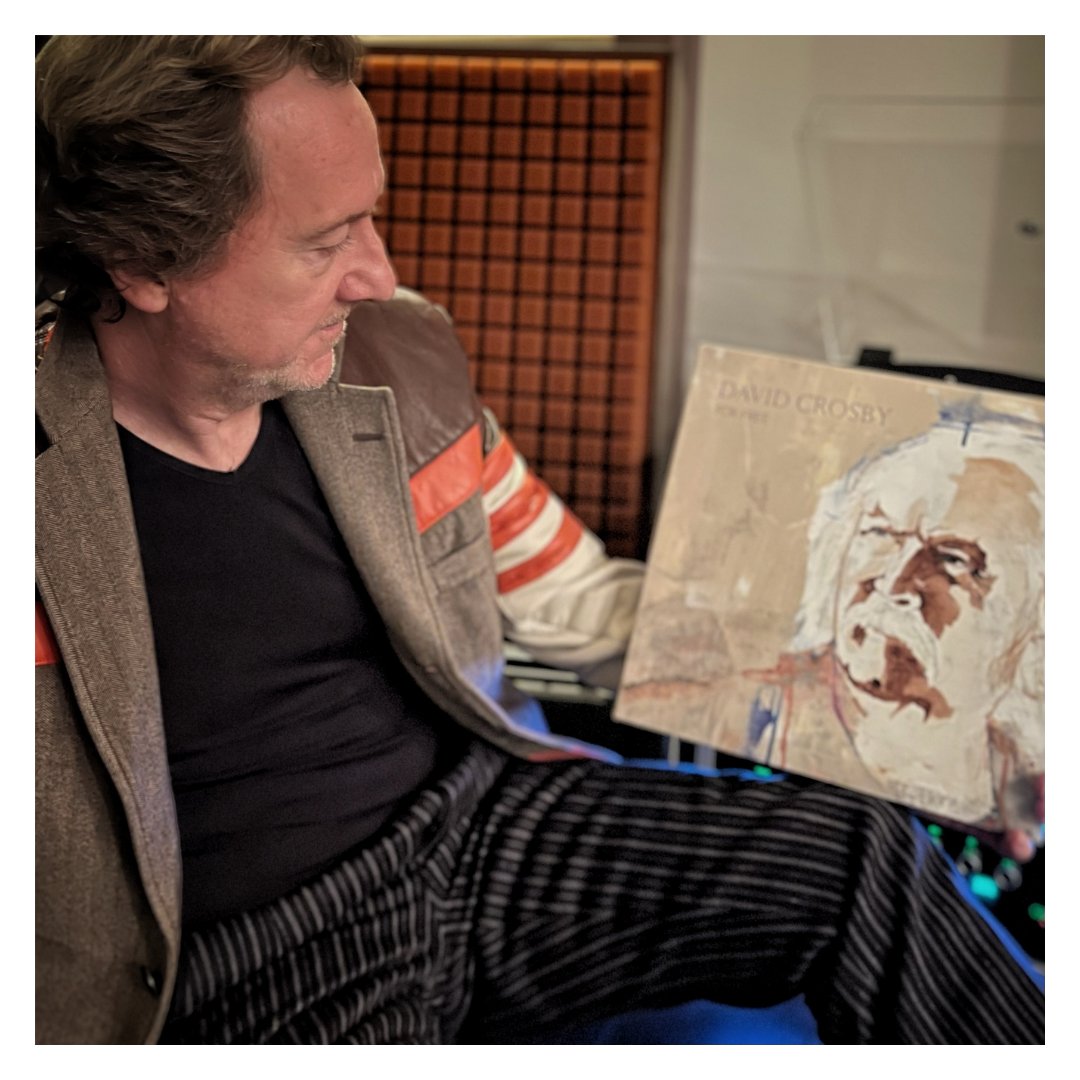 We're saddened to hear of the death of David Crosby  on January 18th. Here's Nick Wood holding his most recent album, 'For Free', which is a much-loved and regularly spun record on the Wood Family turntable. 

Rest In Peace, David Crosby.