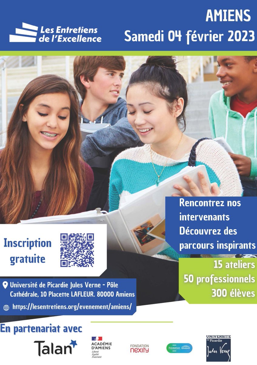 UPJV_Univ's tweet photo. Participez aux Entretiens de l'excellence, à Amiens (Pôle Cathédrale - UPJV)
Plus d'infos 👉 https://t.co/7kz600xHDU https://t.co/Y1BGQH8IPw