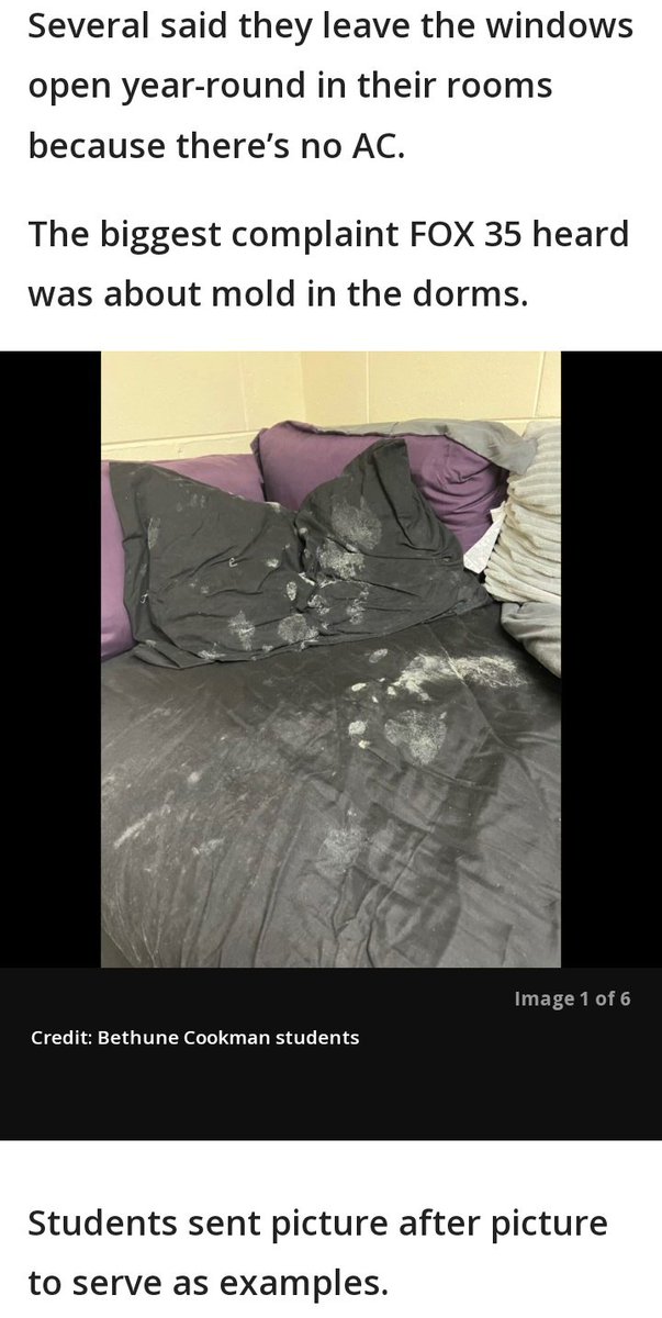 RattlerPit's tweet photo. Wow I'm So Hurt For These Bethune Cookman Students Who Have Been Living In These Conditions With  Mold ,No AC, &amp; No Hot Water Hot Water I Get U Had 2 Hurricanes But Cmon Man This Ain't Rite 😡 😡 😔 https://t.co/wxeMADiNVF