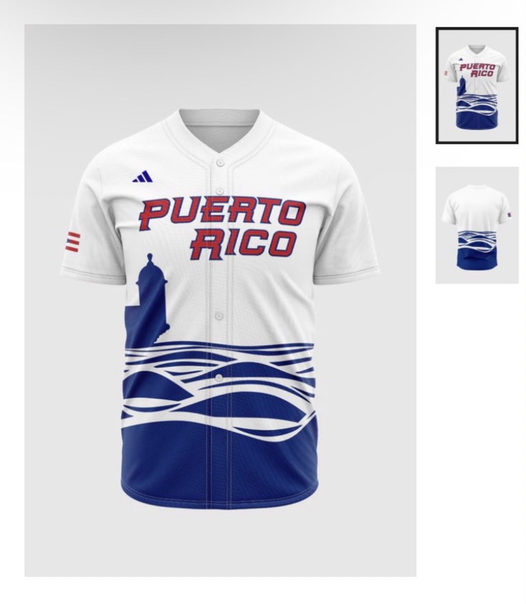 Shawn Spradling on X: Team Puerto Rico has released their jersey for the  World Baseball Classic. 🇵🇷  / X