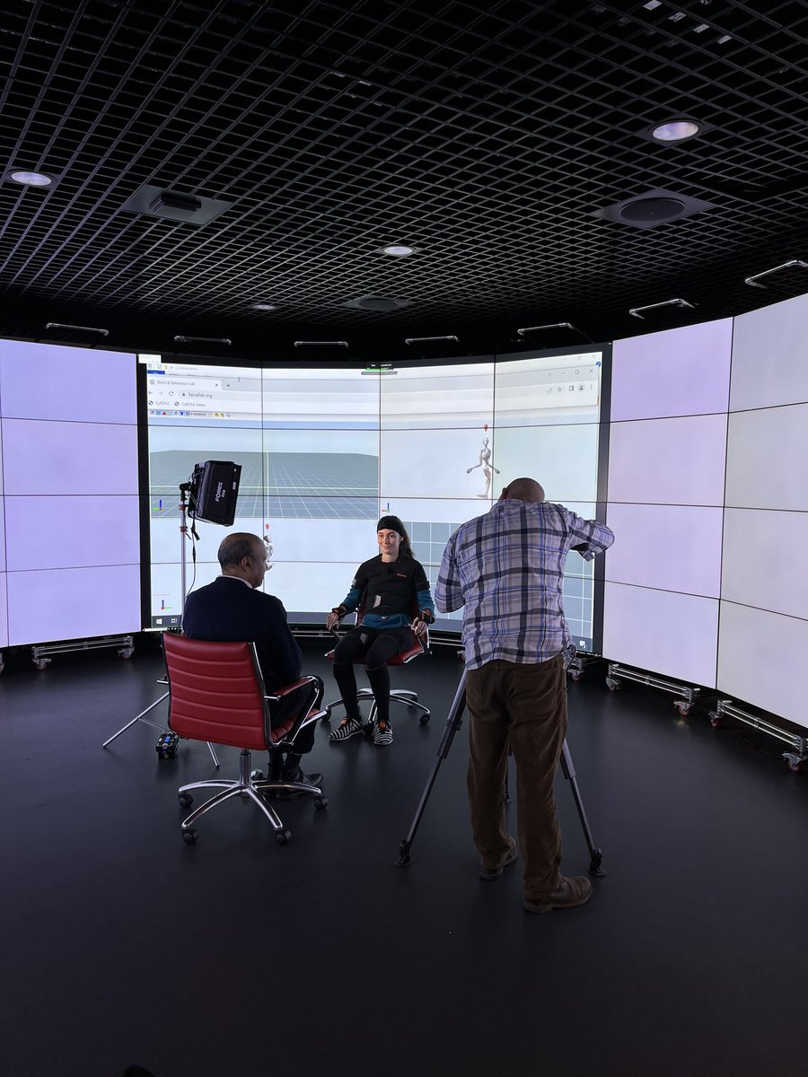 MRC_LMS's tweet photo. Some Behind the Scene Action 🎞️ with some of the incredible of the researchers who made this possible, @BBCPallab and his incredible team, and the lovely Yantia Oparlaova and her #DigitalTwin! https://t.co/jdBch1bYOK