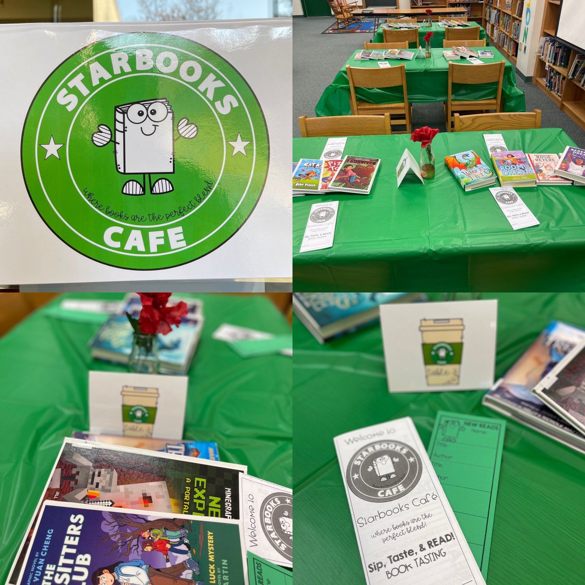 laurenbpish's tweet photo. Starting out the week with a Starbooks Book Tasting of NEW BOOKS 📚 @WeinertES @SeguinISD @MatsRead #SeguinReads #NewBooks #Starbooks #MatsRead #WatchUsGrow https://t.co/moZUeLJg7A