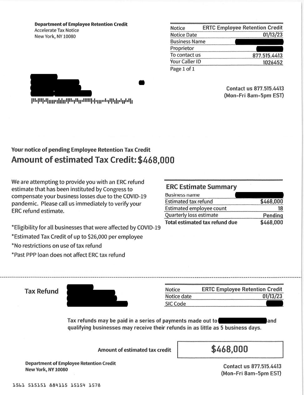 Dan Chodan on X: &ldquo;ERC mills hit a new low: Fake IRS-notice 
