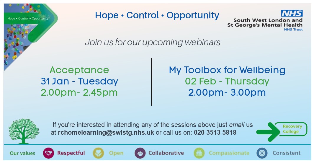 RecoverySWLSTG's tweet photo. Webinar alert 📢
@RecoverySWLSTG @SWLSTG are conducting 2 webinars next week.

Bookings are on a first come first served basis.
Please check below for more information https://t.co/t5Wvz95mzM https://t.co/Oird5kDtyp