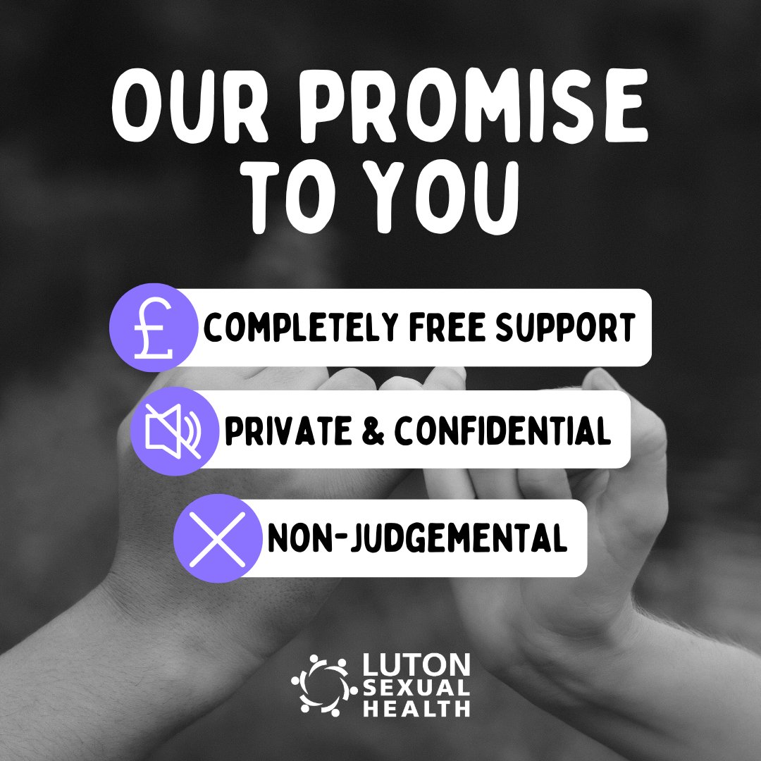 LutonSH's tweet photo. We are a free, friendly, private, and confidential service. As an NHS service, we are a department of the Luton & Dunstable Hospital
https://t.co/GpYrqN9dKC
07976406909 or 07976406912
#SexualHealth #LutonSexualHealth #SafeSex #SexualHealthAdvice #LutonHealthServices https://t.co/G9sFqVSWgj