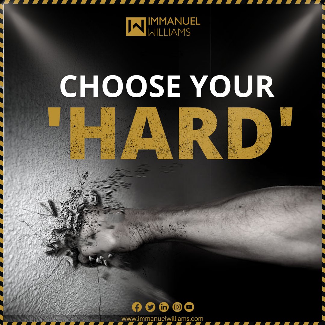 #ChooseHard #ChallengeAccepted #HardWorkPaysOff #PushYourLimits #RiseToTheOccasion #EmbraceTheDifficulty #OvercomeObstacles #NeverGiveUp #PushThrough #GritAndDetermination #WorkSmart #BeUnstoppable #AchievingGoals #EffortEqualsResults #Perseverance #immanuelwilliams
