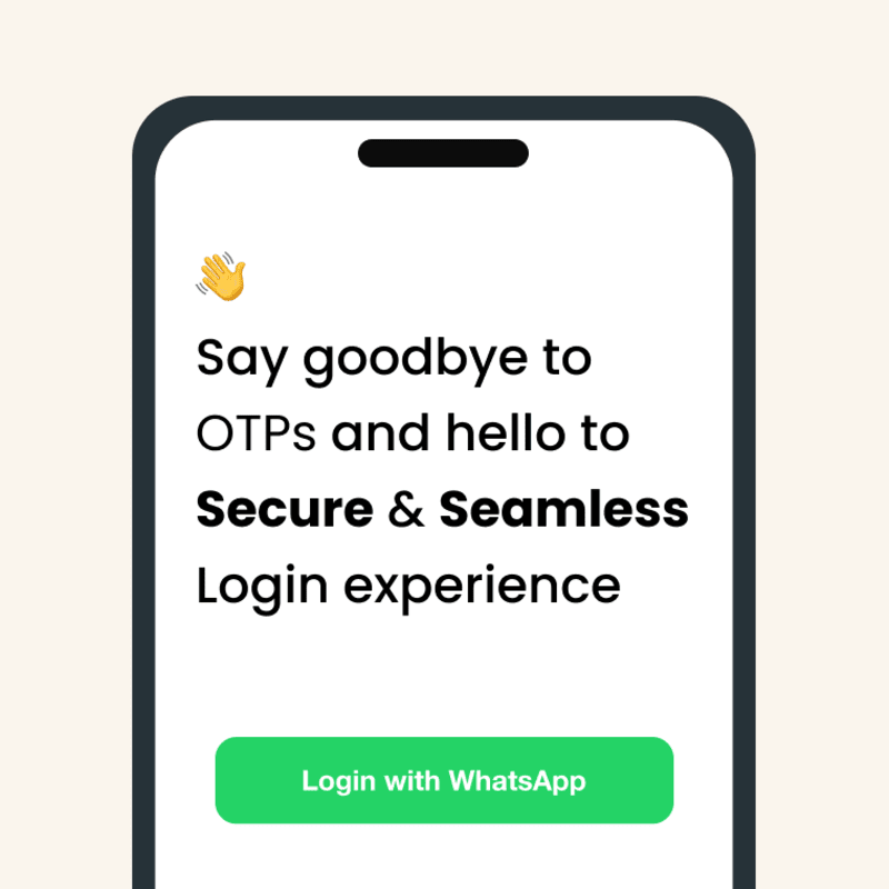 otpless's tweet photo. Add “WhatsApp Login” button to your app or website in just 2 minutes 🕑
Free forever. Unlimited users. https://t.co/byj8Tltti0