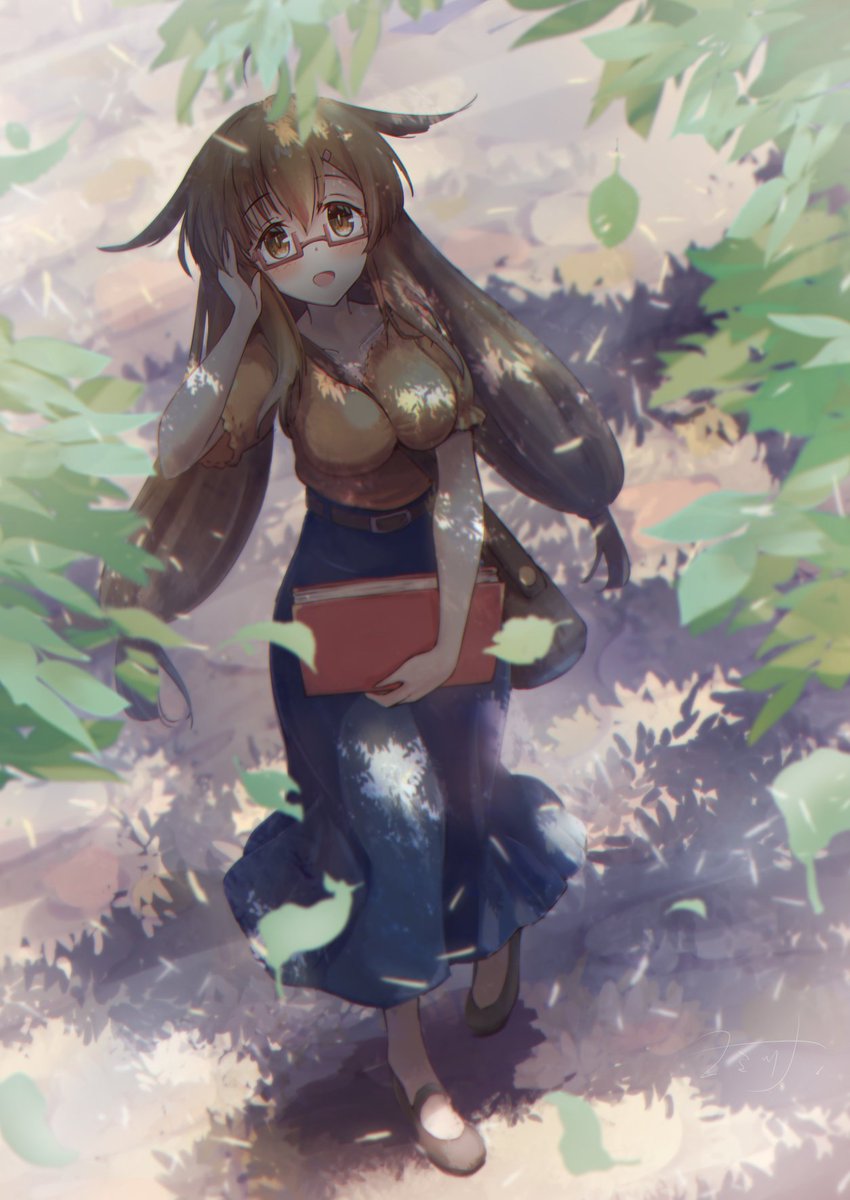 「素朴で落ち着いた雰囲気の子が割りと好きですね…#オリキャラは性癖の見本市 」|ヨミツナのイラスト