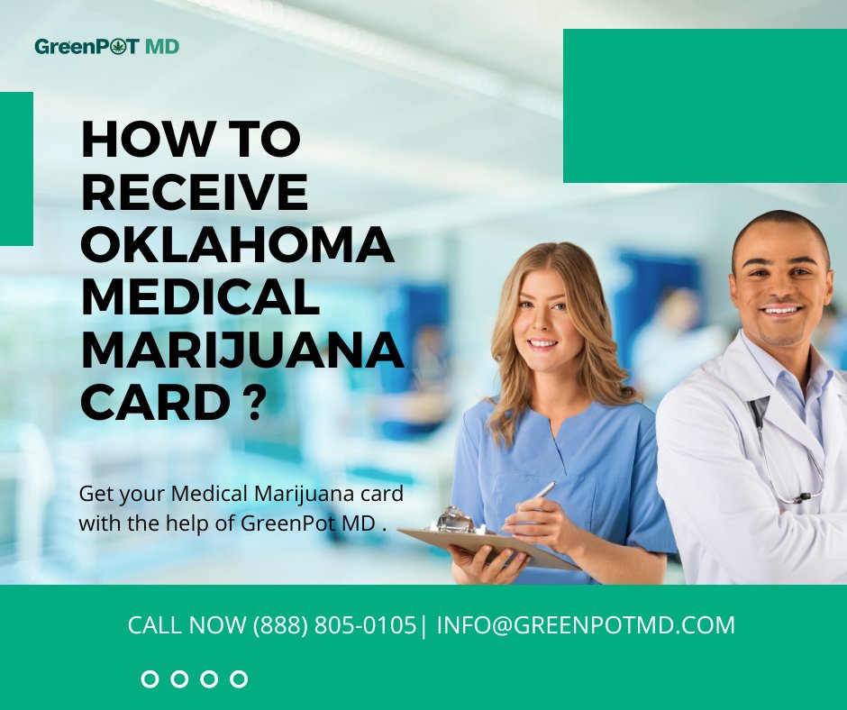 Sophiacarter192's tweet photo. #medicalmarijuana #weedfeed #cannabis #mmj #medicalcannabis #podcast #thcfree #smoke #medicine #hemp #cannabiscommunity #patients #ganjalove #drugfree #weeds #greenpot #cure #cbd To get an Oklahoma medical marijuana card with GreenPot MD, is a three step process,Visit GreenPot MD https://t.co/mW82d98Z7S