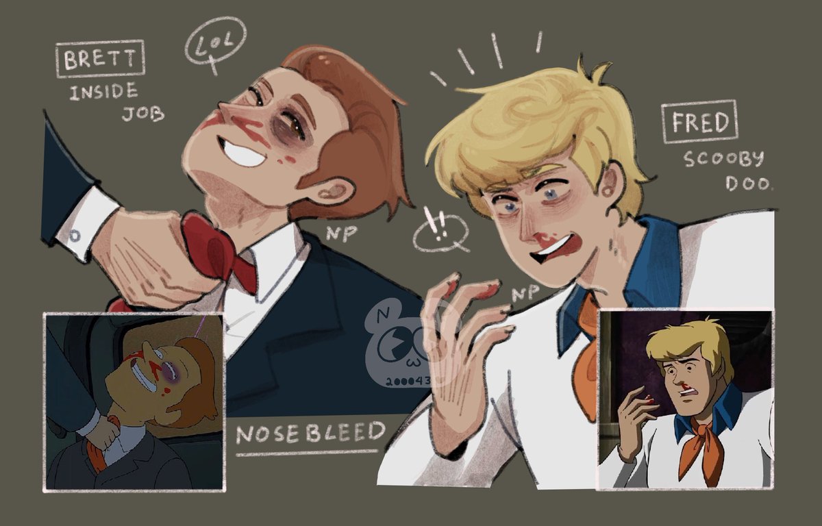 🩸( Brett & Fred )

#insidejob #bretthand #ScoobyDoo #fredjones #fanart