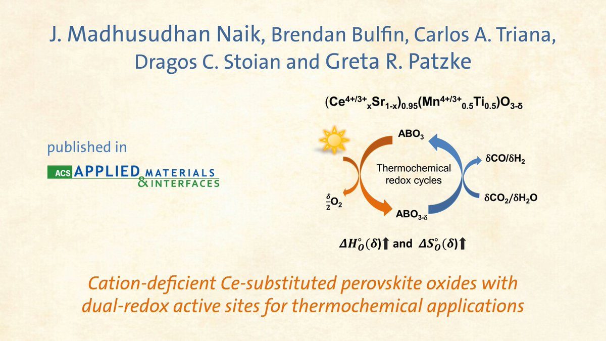 UZH Chemistry (@uzh_chemistry) on Twitter photo Madhusudhan Naik J. <a href="/MadhuSudhanNaik/">Madhusudhan Naik J.</a> from the <a href="/PatzkeGroup/">Greta Ricarda Patzke</a> <a href="/UZH_Chemistry/">UZH Chemistry</a> published together with co-workers in <a href="/ACS_AMI/">ACS Applied Materials & Interfaces</a> exciting new results about a promising class of materials for thermochemical redox cycle applications. pubs.acs.org/doi/10.1021/ac… Madhusudhan Naik J. <a href="/MadhuSudhanNaik/">Madhusudhan Naik J.</a> from the <a href="/PatzkeGroup/">Greta Ricarda Patzke</a> <a href="/UZH_Chemistry/">UZH Chemistry</a> published together with co-workers in <a href="/ACS_AMI/">ACS Applied Materials & Interfaces</a> exciting new results about a promising class of materials for thermochemical redox cycle applications. pubs.acs.org/doi/10.1021/ac…