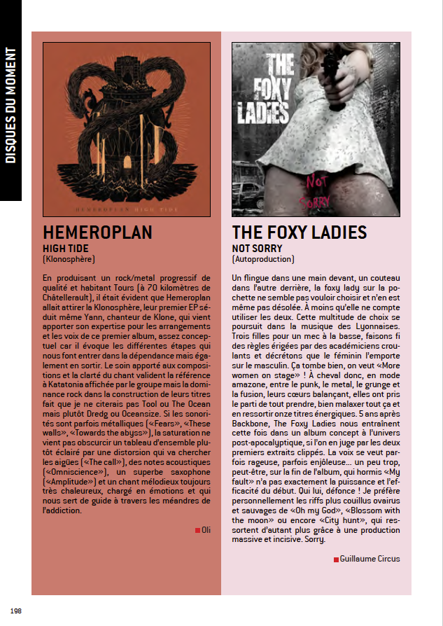 WFenec's tweet photo. #WFENECMAG / N°54 : #CHRONIQUE p.198 de “High tide“ de Hemeroplan (@Klonosphere) -> https://t.co/Yex7JFMQdG #hemeroplan #metal #progrock #rock #progmetal #tours @fadeintothefog #klonosphere https://t.co/ikQLZJiAK8