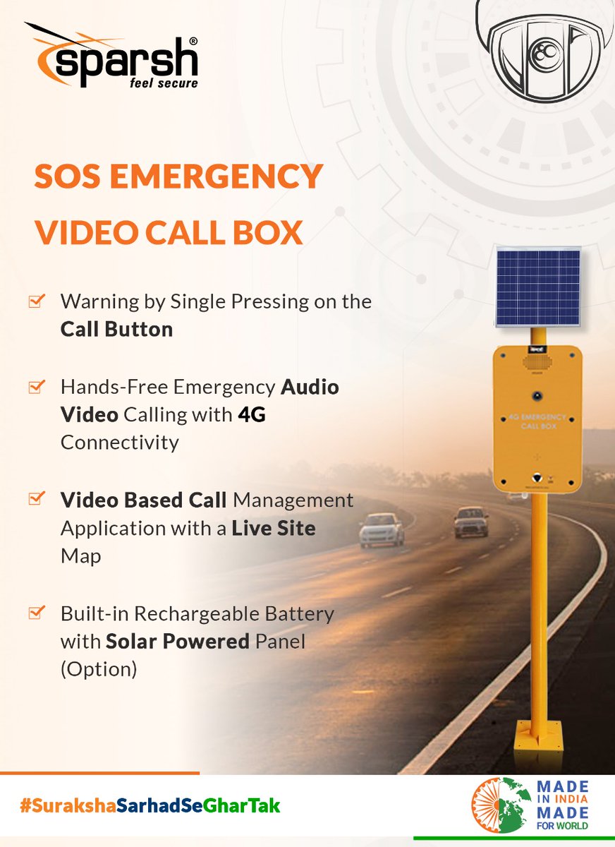 CctvSparsh's tweet photo. Video Call Box System comes with 4G speed. It completely solves problems which are existing in traditional intercom or PA system like poor sound quality or disturbances, etc. In sparsh call box there is an inbuilt rechargeable battery, it gives warning with just a single press https://t.co/txo5nm0J0Y