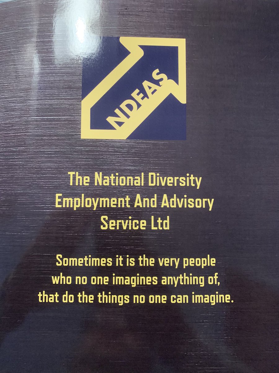 DanielNdeas's tweet photo. Marketing material arrived today, loving the look of it. #disability, #disabilityemployment. https://t.co/kFNyYyJcMr