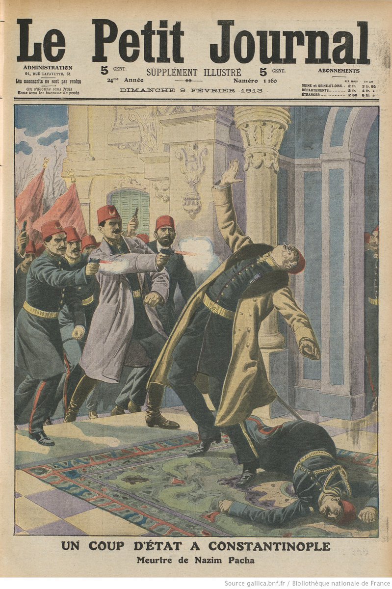 19141918online's tweet photo. #OTD in 1913, Enver Bey and a group of armed Unionists forced Kamil Pasha to resign. This Ottoman coup d’état marked the beginning of the single-party CUP rule, lasting throughout the #FWW. Read Y. Yanıkdağ's survey article on Ottoman Empire/Middle East: https://t.co/4q42gJOeWl https://t.co/FwJctATNRv