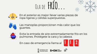 ❄️Se ha recibido, por parte del Ministerio de Sanidad, aviso de ALERTA NIVEL 2 por bajas temperaturas en las 3 provincias de la Comunitat Valenciana. 

Si se detectan pesonas en condición de vulnerabilidad pueden dar aviso a través del 📞96 287 88 00 o 112
<a href="/aj_gandia/">Ajuntament de Gandia</a>