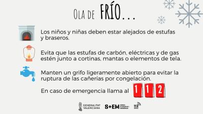 PLGandia's tweet photo. ❄️Se ha recibido, por parte del Ministerio de Sanidad, aviso de ALERTA NIVEL 2 por bajas temperaturas en las 3 provincias de la Comunitat Valenciana. 

Si se detectan pesonas en condición de vulnerabilidad pueden dar aviso a través del 📞96 287 88 00 o 112
@aj_gandia https://t.co/5VBRpd6dZO