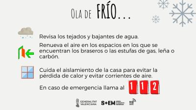 PLGandia's tweet photo. ❄️Se ha recibido, por parte del Ministerio de Sanidad, aviso de ALERTA NIVEL 2 por bajas temperaturas en las 3 provincias de la Comunitat Valenciana. 

Si se detectan pesonas en condición de vulnerabilidad pueden dar aviso a través del 📞96 287 88 00 o 112
@aj_gandia https://t.co/5VBRpd6dZO