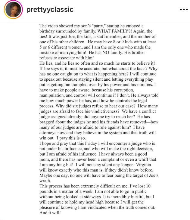 bluevirginia's tweet photo. Myrna Morrissey says VA Sen. Joe Morrissey "groomed me...preyed on me as he has preyed on so many other young black women and the black community," "would use the legal system to crush me" https://t.co/z1mwFE7S1U h/t @Jaaavis https://t.co/IuS4FS9ew0