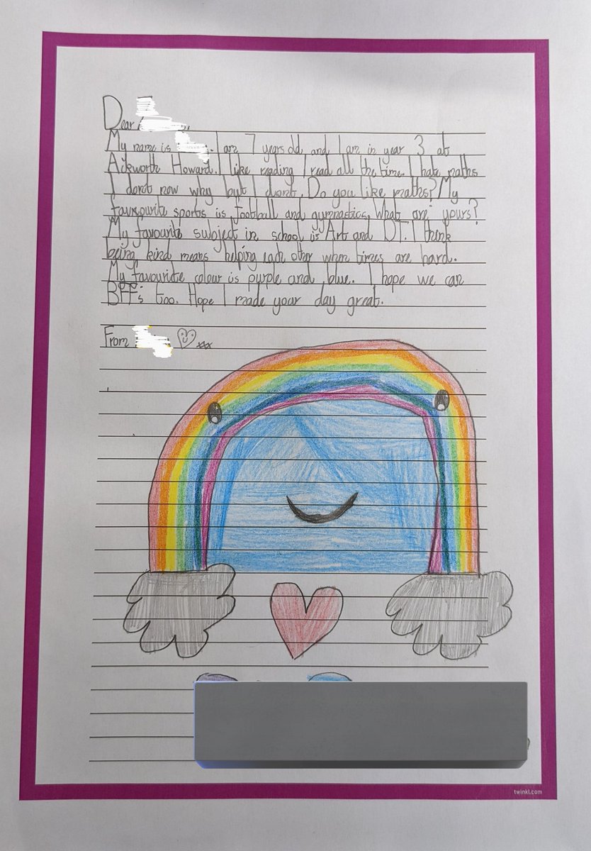 AckworthHoward's tweet photo. ✍️ Year 3 have loved reading letters from the #PositivePostbox that were written by our new friends at @St_PatrickCorby and have been busy writing replies. We can't wait to share them with you, St. Patrick's!
#AckworthHowardLiteracy
#AckworthHowardPSHE https://t.co/LnjVSLGQea