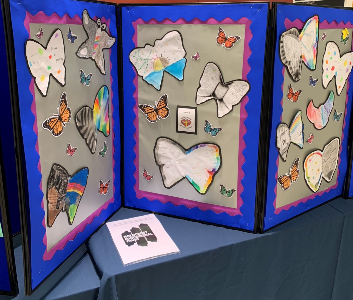 BoltonACIS's tweet photo. Work from our Holocaust Memorial Day Art project is now on display in Crompton Place until Feb 9th. Lots of positive comments from the public whilst it was being put up! Well done Yr6 @StGregorysRCP @StTeresasLL @HorwichParishCE @BoltonSch @stpetersfarn and Brandwood Primary. https://t.co/Ik8fXrktM5