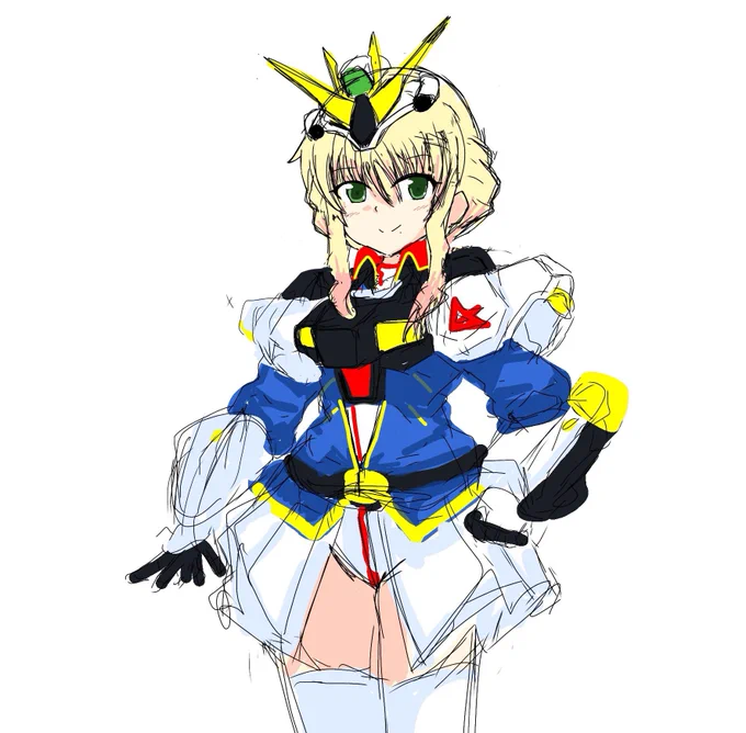 #TLに深刻なνガンダム不足 立像&amp;MS少女(途中) 