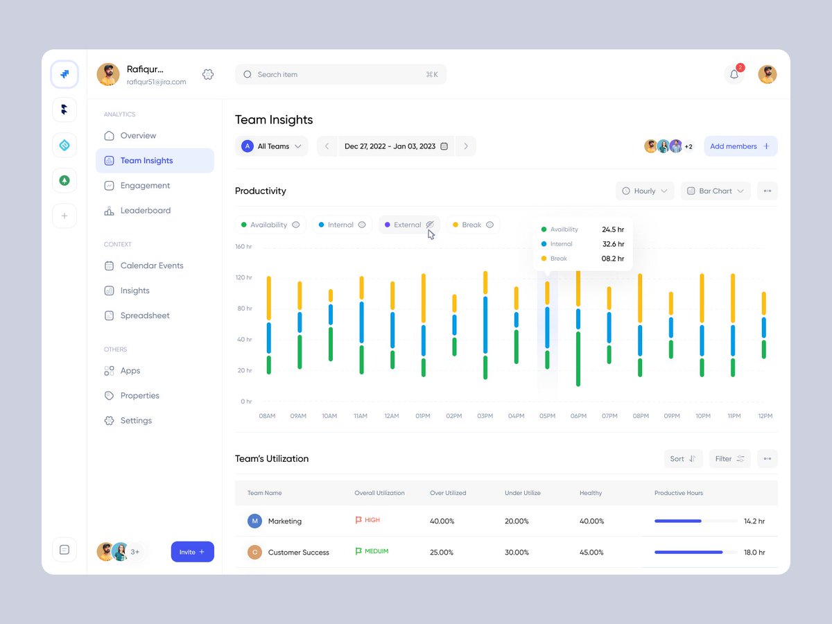 filllodesign's tweet photo. TimeTracker - Team Insights Page Dashboard
.
Dribbble Link : https://t.co/YI5GDjDr23
.
Let's talk about your project
✉️ hello@filllo.com
.
#analytics #metrics #uiux #figma #dashboard #webapp #saasdesign #teammanage #timesheet #employeemonitoringy #timemanagement #timetracking https://t.co/5FFBeIknbW