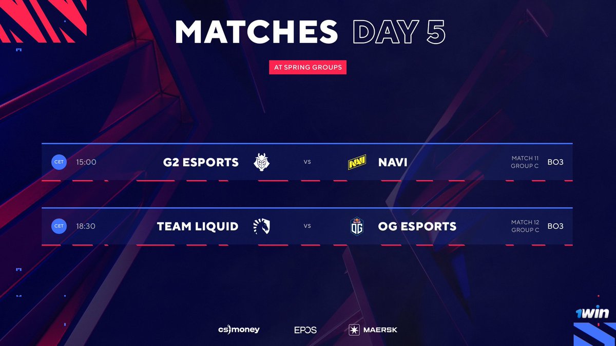 1win's tweet photo. #BLASTPremier DAY 5⃣!
Only 3⃣ best pro teams will get $27,500 prize each!

🔗https://t.co/ZxmXkdAhHP | #1win | #eSports | #CSGO | #bettingsports https://t.co/i24xt5VUq1