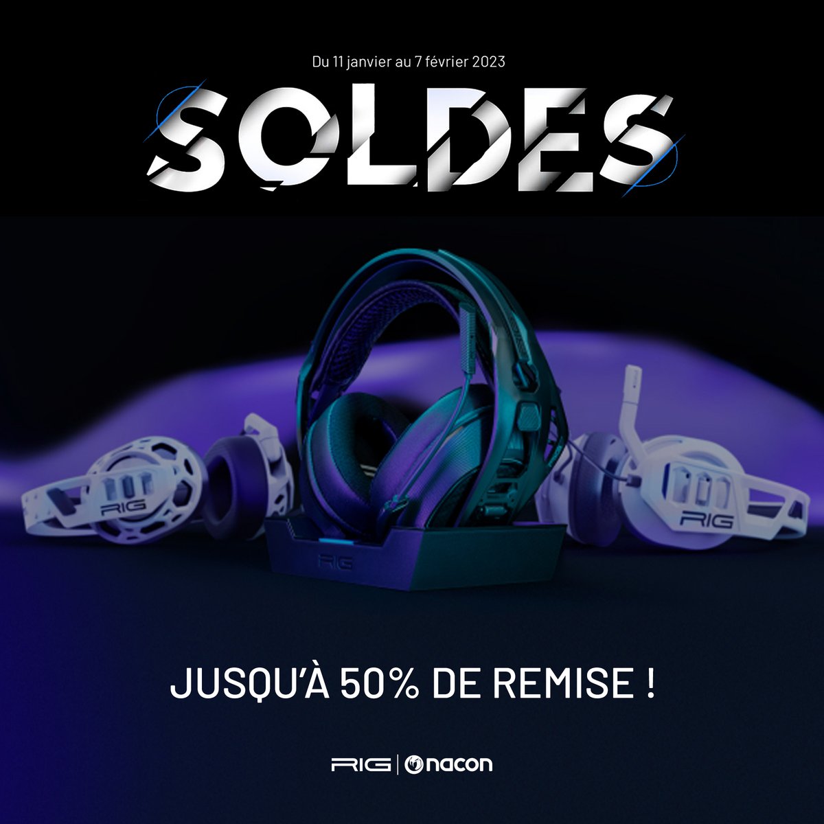 RIGGaming_fr's tweet photo. Offre-toi le plaisir de déballer ton prochain accessoire gaming à ajouter à ton setup ! Profite de remises jusqu'à 50% sur une large sélection de casques #RIGGaming et plonge dans tes jeux comme jamais ! 👉 https://t.co/IN57UkYIe3 👑
#RIG #Soldes #BonPlan #RIG700 #500PRO #400PRO https://t.co/8TAyufOrdF