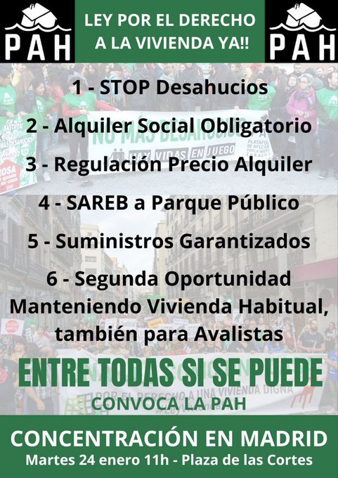PahSevillaEsteA's tweet photo. .@Congreso_Es  #Stopdesahucios
       #LeyDeVivindaYa
       #LeyDeViviendaPah
        de @La_PAH al @desdelamoncloa https://t.co/x7Jqm6iIXk