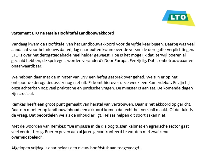 #LANDBOUWAKKOORD | Statement LTO na sessie Hoofdtafel Landbouwakkoord ⬇️
lto.nl/statement-lto-…