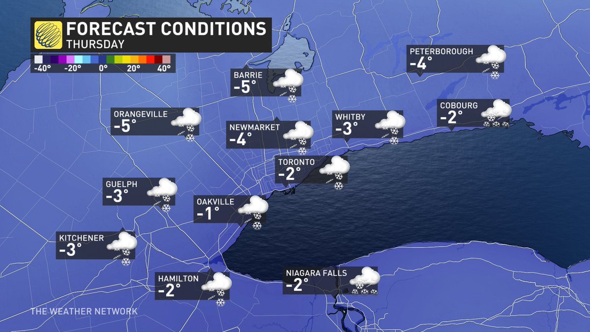 gtaweather1's tweet photo. Mostly cloudy &amp; mild today (peeks of sun possible); Gusty wind tonite &amp; a period of snow predawn (dusting - 2cm); Mostly cloudy &amp; brisk wind Tuesday; Snow, heavy at times Wed. afternoon thru Wed. night; Strong east wind, poor visibility &amp; blowing snow; Snow totals near 15cm #onwx https://t.co/RH3Y2hCbhi