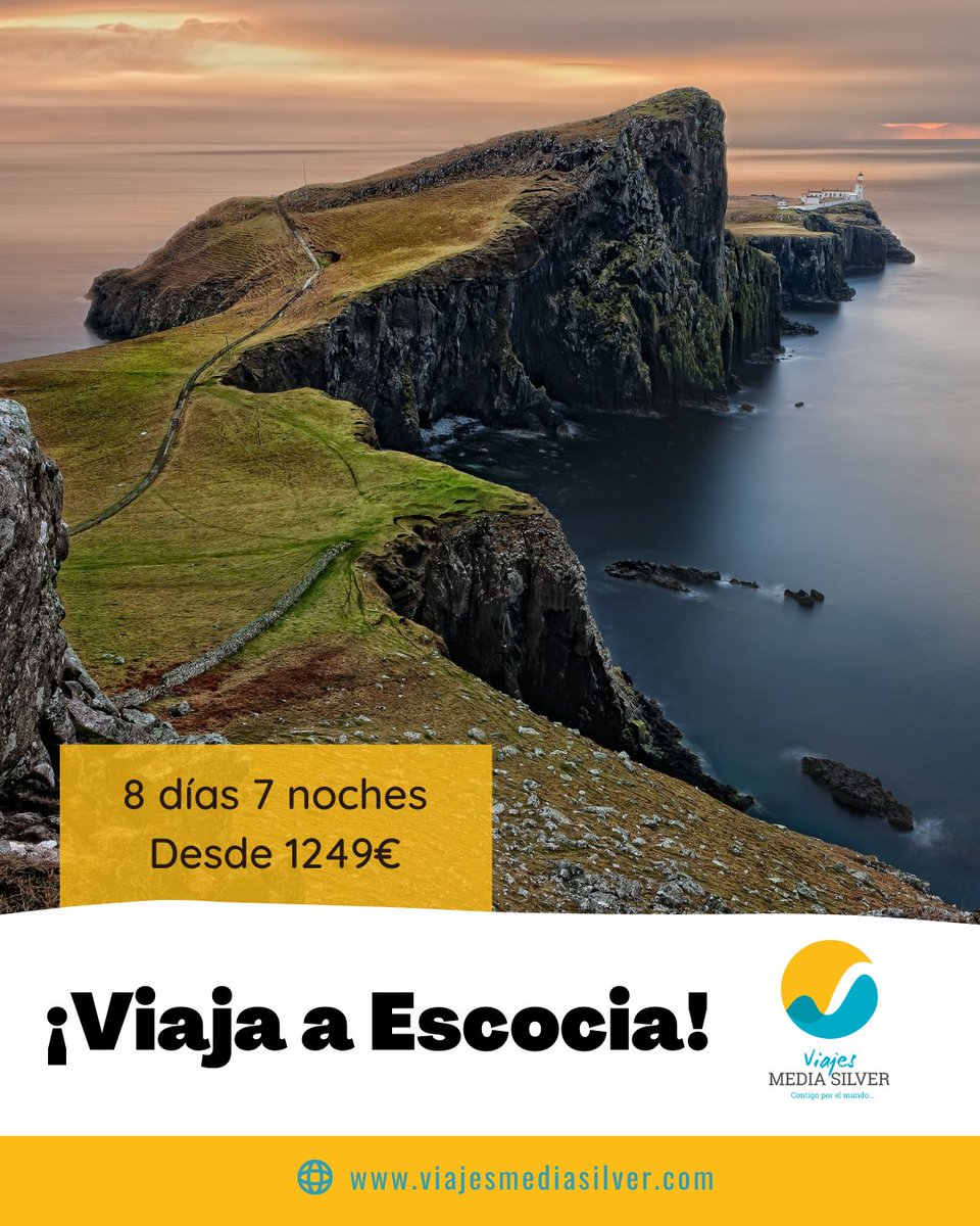 ¡Visita los TESOROS DE ESCOCIA!

Salida desde Edimburgo y si necesitas más información estamos a tu disposición.

Escribemos por nuestras redes o a nuestro email info@viajesmediasilver.com