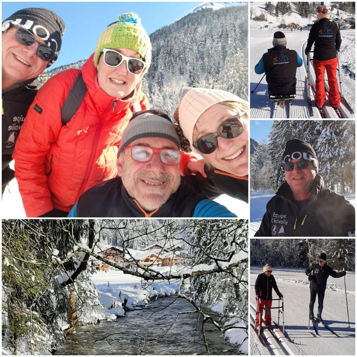 handiventure's tweet photo. Enfin ! De la neige, du soleil, c'est l'hiver ! #SkideFond #Handisport #Paraski #Handiski #nordique avec Handiventure Léman à La chapelle d'abondance #LugeDeFond Comité Handisport Haute-Savoie Ligue Auvergne-Rhône-Alpes Handisport #afondlaforme https://t.co/4kUgmj2muT