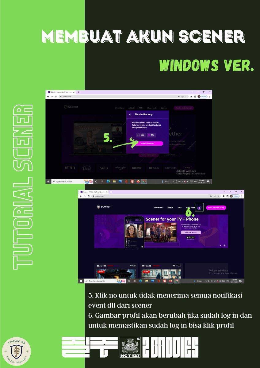 127StreamINA_'s tweet photo. TUTORIAL SCENER

Streaming melalui platform SCENER digunakan untuk meningkatkan penayangan views YouTube seperti RAVE, SCENER hanya dapat diakses menggunakan PC dan melalui chrome atau dapat melalui IOS
Untuk mendaftar melalui link: https://t.co/1onfCjxlFG

TUTORIAL PC VER. https://t.co/iIDp4a0w08