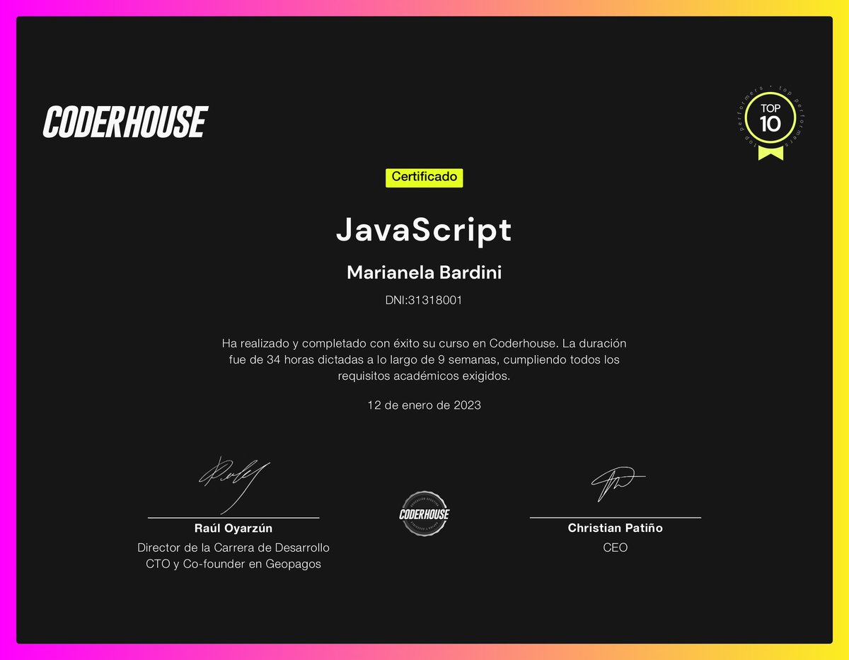 Marianbardini's tweet image. Feliz por haber dado un paso más en el camino de mi formación como #DevFrontEnd, sin dudas queda mucho más por aprender, gracias a Dios que me ayuda a perseverar, no es fácil a mi edad, no es fácil animarse a estudiar siendo mamá, pero ahí vamos, sin apuro, a mi tiempo... 🥳