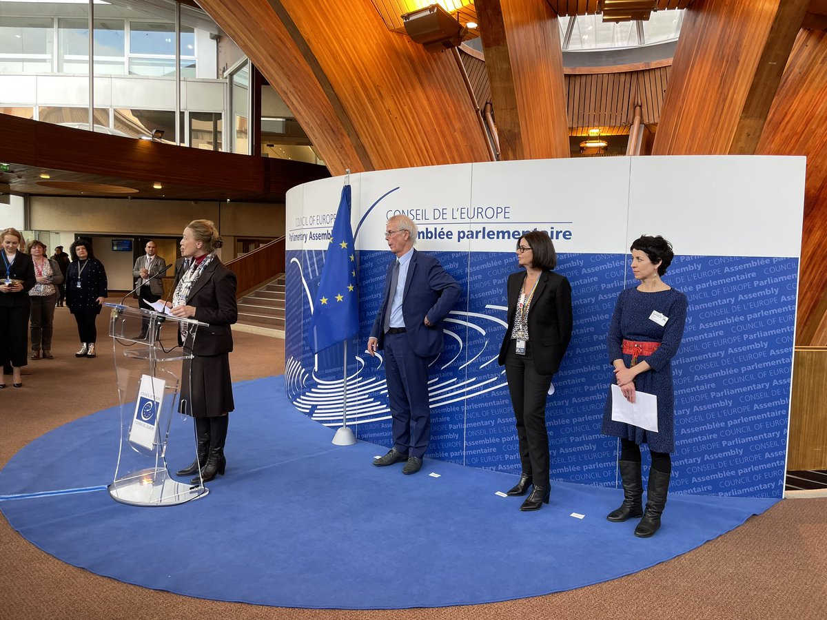 Glad to open the #thereddress exhibition <a href="/coe/">Council of Europe</a> <a href="/PACE_News/">PACE</a> today / Heureuse d’ouvrir l’exposition #thereddress <a href="/coe_fr/">Conseil de l'Europe</a> <a href="/PACE_News/">PACE</a> aujourd’hui <a href="/PACE_President/">Petra Bayr</a> <a href="/PACE_Equality/">PACE_Equality</a>